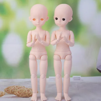 Novo 30cm BJD Boneca Nua de Corpo e Cabeça de DIY Brinquedo Bonecas Sem Maquiagem Cabeça DIY Prática de Maquiagem para Meninas Brinquedos