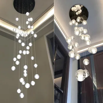 G4 LED Moderna luminária Para o Interior, Sala de estar, Escada de Luxo K9 de Cristal do Teto, Luzes de Suspensão Decorar Iluminação 220V 110V