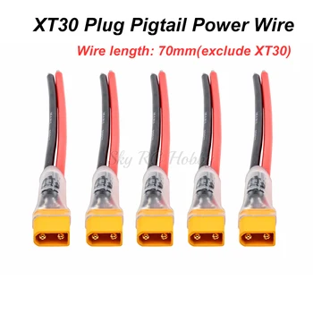 XT30 Plug Pigtail cabo de Alimentação com 100µF Capacitor para Mobula7 HD lata de LIXO UR85 UR85HD Crazybee F3 / F4 PRO RC Peças