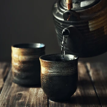 1pcs KINGLANG Estilo Japonês Xícara de Chá de Cerâmica pintados à Mão coreano Kungfu Xícara (chá) de Água Copa
