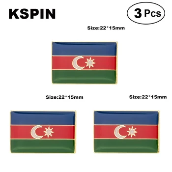 Azerbaijão Bandeira Broches de Lapela Pin Bandeira insígnia Broche de Pins, Emblemas