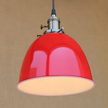 4 cores Loft Industrial moderna pendurado luminária vintage E27 CONDUZIU luzes com interruptor Para Cozinha bar café luminárias