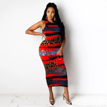 Africano Vestido para as Mulheres Plus Size 2022 Novo Kannga Vestuário de Moda Maxi Vestido Floral Moderno de Impressão Casual, Vestidos curtos