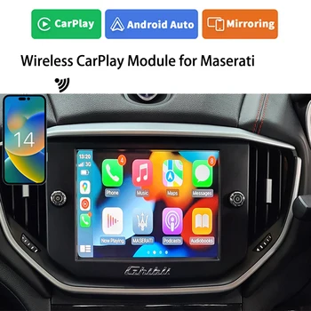 Tela Mirrorlink SmartPhone CarPlay Câmera de Estacionamento de Integração Módulo de Atualização para o Maserati Ghibli Quattroporte do Carro do OEM Rádio