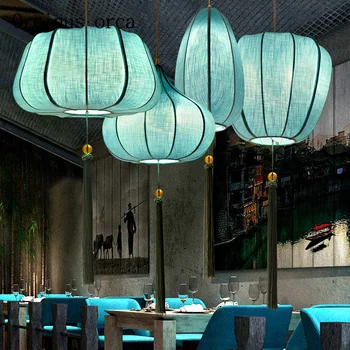 O novo Chinês clássico pano pingente restaurante, sala de estar China mão que knitting o Creative Zen style lustre frete grátis
