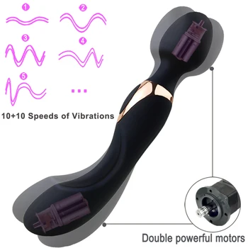 10 velocidade feminino poderoso grande vibrador vaginal massager do corpo feminino clitóris brinquedo do sexo vibrador estimular a fêmea produtos