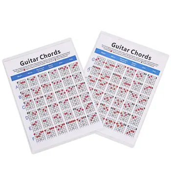 6 Seqüência de Acordes de Guitarra Cartaz de Aprendizagem Prática de Referência, Gráfico de Peças W8EE