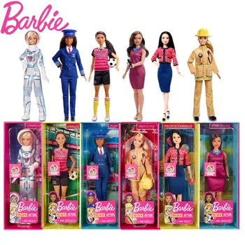 Barbie Dolls Você Pode Ser Qualquer coisa Profissões De 60 Anos de Aniversário Astronauta Meninas brincam de Boneca Casa de Brinquedos Presentes de Aniversário GFX23