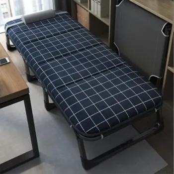 Dobrado cama de almoço do escritório de cama simples e de luz portátil cadeira único que acompanha cama de cama royal cama