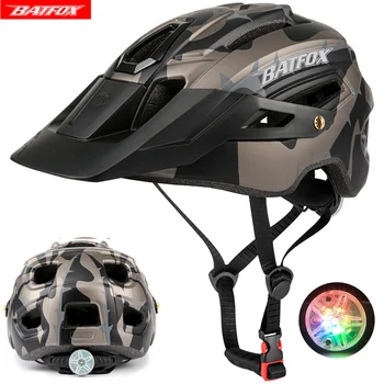 BATFOX capacete de ciclismo para homens mulheres capacete ciclismo mtb bicicleta capacete Intergrally-moldado casco ciclismo homens de capacetes de moto