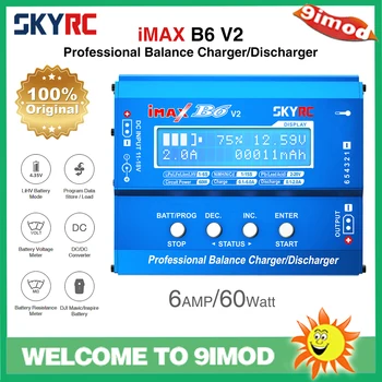 SKYRC IMAX B6 V2 6A 60W Equilíbrio Carregador e Descarregador De NiMH NiCD LiHV NiCd PB Li-ion Carregador de Bateria para DJI Mavic/Inspirar