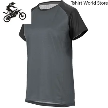 2021 Manga curta MTB Jersey Quickdry Motocross DH Desgaste BMX Ciclismo de Montanha Vestuário Bike Downhill Desporto T-Shirt