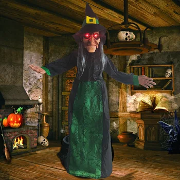 Festa De Halloween Decoração Brinquedos Elétricos Bruxa Pingente Brilhante Pendurado Fantasma Da Casa Assombrada, Bar, Casa De Layout De Adereços
