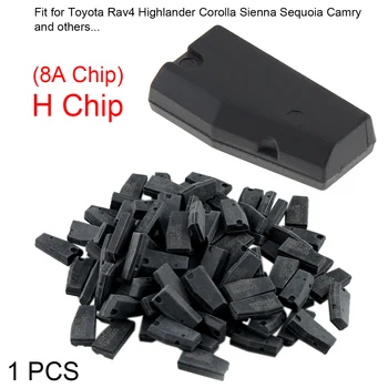 Em branco H 8A 128Bits de Carbono Chip Chave do Carro Transponder Chip de Substituição, Ajuste para Toyota Rav4 Highlander Corolla Sienna Sequoia Camry