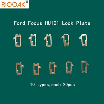 200pcs/monte HU101 Bloqueio do Carro Reed Placa Para Ford Focus Fiesta Ecosport Latão Material Serralheiro de Ferramentas de Bloqueio do Carro Kit de Reparo