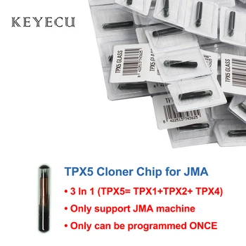 Keyecu 3 Em 1 TPX5 Vidro Chip Transponder Chip Clonador TPX5 (Incluir TPX1 TPX2 TPX4) por JMA