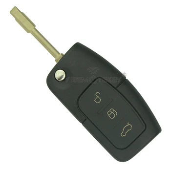 Remtekey Flip remoto chave do carro para Ford ID60 chip 3 botão de 433 mhz FO21 chave do carro