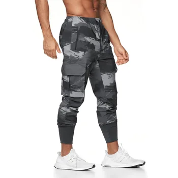 2022 MENS galope Corredores Casual Calças de Fitness Sportswear camuflagem Skinny, Calças de Moletom Moda Academias Jogger Track Pants