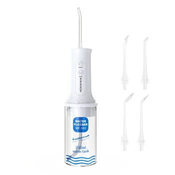 Água Flosser sem fio com 5 Modos de Limpeza Poderosa Recarregável Dental Oral Irrigantes para Viajar para Casa de Chaves