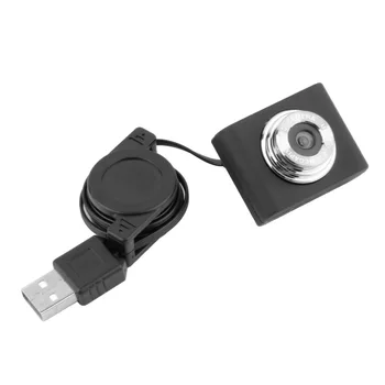 De alta Definição Mini USB2.0 5M Retrátil Clip Web cam Para Computador Portátil 5 Megapixels USB Cabo Retrátil Webcam