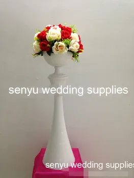 Novo estilo de Atacado Casamento ocasião do chapeamento de ouro metal floral stand big flower stand senyu0325