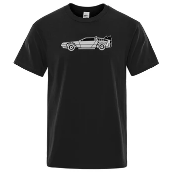 Aço Carro Desportivo de Impressão Homem Camisetas Oversized Macio Camisetas Moda Respirável Camisetas Confortáveis de Verão T-Shirts dos Homens