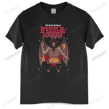 t-shirt mens solta Humor Baphomet T-Shirt dos Homens em Algodão Puro, Satanás, Demônio Tshirt Oculto Cabra Crânio Lúcifer nova moda de t-shirt