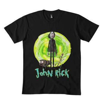 John Rick Dmn T-Shirts Para Os Homens De T-Shirts Para Mulheres Capuz Preto 25