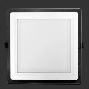 10pcs 9W Quadrado Branco Frio de Vidro, Painel de Luz de Dimmable, Controlador Incluído