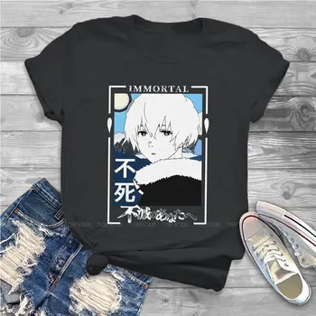 Fushi Mulheres De Roupas Para A Sua Eternidade Mangá Anime Impressão Gráfica Feminino Camisetas Vintage Solta Tops Tee Kawaii Girls Streetwear