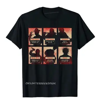Homens clássicos Top T-shirts O Horror Horda de Design de Camisetas de Algodão de Luxo Populares Camiseta