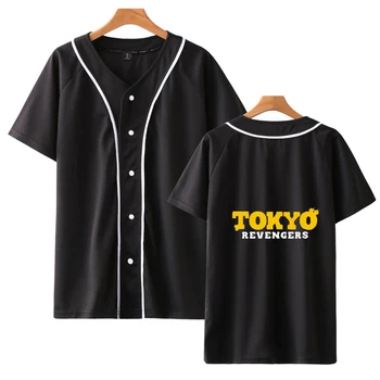 2021 Novo Anime de Tóquio Revengers T-Shirt Unisexo Treino de Baseball T-shirts de Verão, Homens de Manga Curta Harajuku Roupas de Meninos Tops