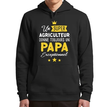 O homem Agricultor, a Agricultura do Futuro Pai Hoodies Engraçado Fazenda Amantes de Presentes para o Dia do Pai de Moletom com Capuz Casual tamanho grande disco 