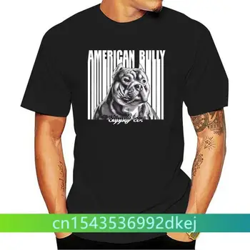 Código de barras pit bull e intimidar raça t-shirt para a American Bully e Pitbull amantes!Casual Cool orgulho t-shirt dos homens a Moda Unissex