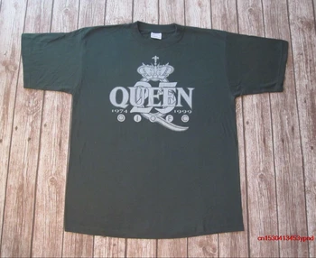 QUEEN de Freddie Mercury Festa de Aniversário de T-Shirt - Fã-Clube de Aniversário de 25 anos de 1999 do homem t-shirt rainha tee