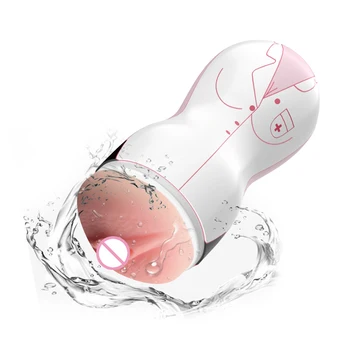 Para Homens De 18 De Brinquedos Realistas Vagina Apertada Se Masturbando Estimulação Dispositivo Portátil Vagina Real Buceta Glande Sexo Chupando Robôs