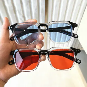 2022 rua Nova óculos de sol de estilo hip hop óculos de moldura quadrada óculos de sol retro mulheres óculos de sol vintage