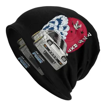JDM RX-7 Deriva Bonnet Chapéus ao ar livre Fresco Inicial D Anime Skullies Beanies Chapéu Unisex Quente quebra Cabeça Pac