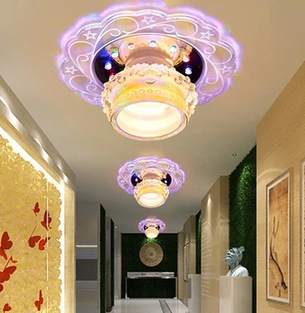 Colorpai 3W 5W Moderno e minimalista moda led de teto de cristal da lâmpada do corredor luzes do corredor de entrada, luzes de luzes de Teto criativo