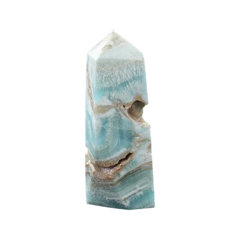 Natural Hemimorphite Ponto De Mini Crystal Wand Caribe Calcita Tetraédrica Coluna De Energia Decoração