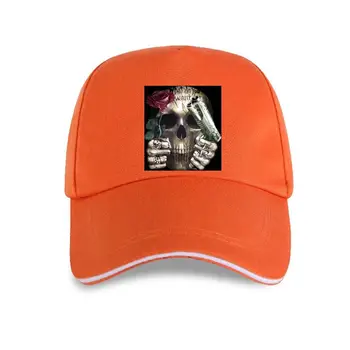 novo boné chapéu Que você deseja arma ou rosa design de impressão Homens mulheres 100% algodão Boné de Beisebol homens heavy metal 3d do Crânio tsh