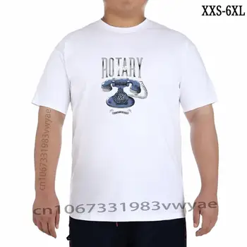 Rotary Telefone Vintage Youtuber Slogan TF Preto, T-shirt de Varejo de qualidade de Impressão homens t-shirt XXS-6XL