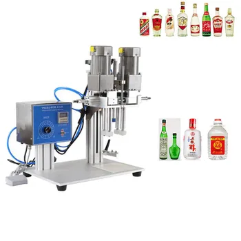 Alimentos garrafas Elétricas automáticas de trabalho Capper bebidas / bebidas de garrafa de fecho máquina de nivelamento de máquinas de embalagem equipamentos de
