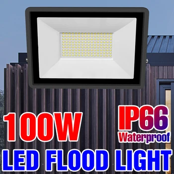Refletor Holofote LED Spotlight IP66 Waterproof a Luz de Inundação 10W 20W 30W 50W, 100W Para o Exterior, Jardim, Iluminação de LED Lâmpada de Parede