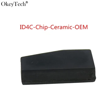 Okeytech 10Pcs/lot Transponder Chip ID4C Remoto Chave do Carro Chip ID4C de Carbono Para a Toyota, Ford Transponder Chip Frete Grátis
