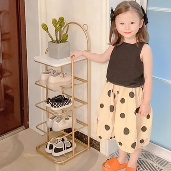 Mini Bebê Vertical Crianças 'S Sapateira Menina 'S Pequenas Especial Porta Pequena E Estreita A Nova Casa Simples Sapateira De Armazenamento