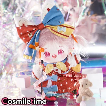Kawaii Anime Menina Ídolo Arco Vestido de Terno Cavalheiro Traje De 20cm de Pelúcia Boneca de Corpo de Brinquedo, Roupa Roupa Prop Cosplay Crianças de Presente de Natal