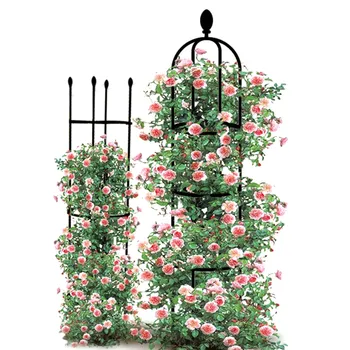 Em Forma De U Stand De Flores Clematis Rosas De Escalada Stand Suporte De Plástico Tubo De Aço Com Revestimento De Jardinagem Pilar Exterior Plantio Stand